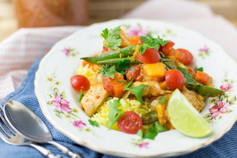 Pompoencurry met pittige pepersaus | www.deedylicious.nl