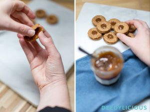 Zandkoekjes met hazelnotenhoning | www.deedylicious.nl