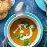 Currysoep met zoete aardappel en naan | www.deedylicious.nl