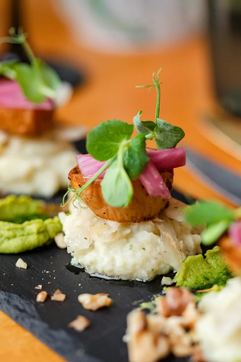 Gerechtje van het vegan restaurant Ministerie van Geluk.